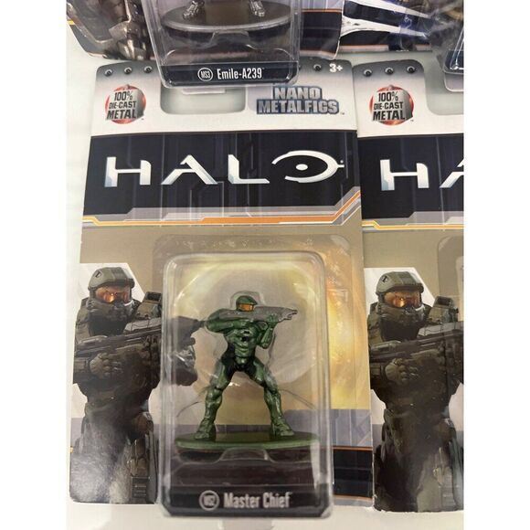 Halo Nano Metalfigs 100% Die Cast Metal Set 6 - Picture 6 of 7